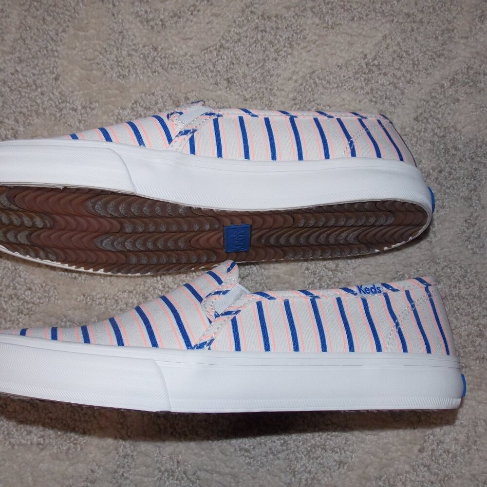 Keds Double Decker Canvas Stripe Slip On Size-6.5 - Picture 5 of 8
